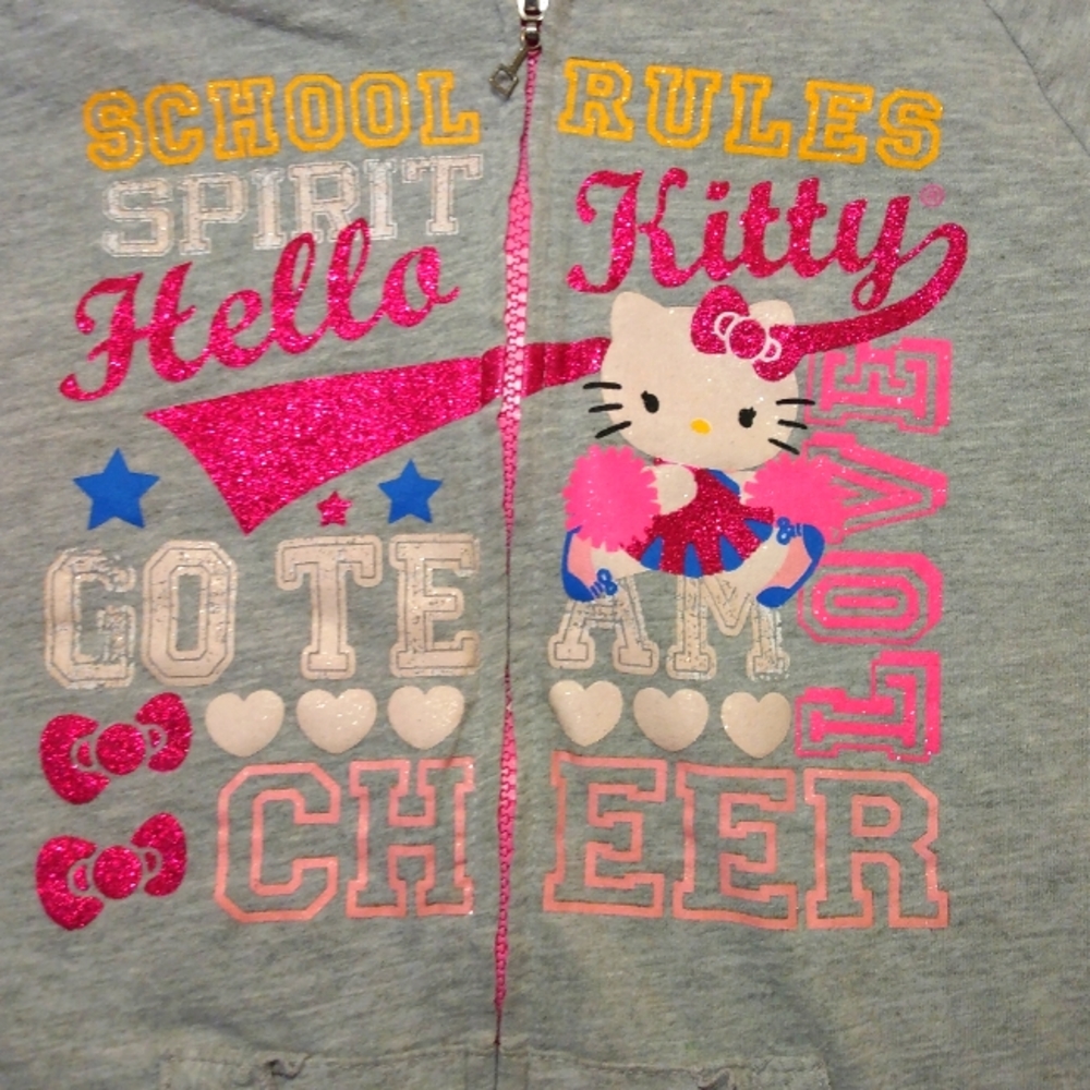 kids hello kitty cheer zip up jacket